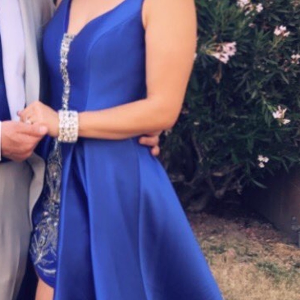 Gorgeous blue high low dress